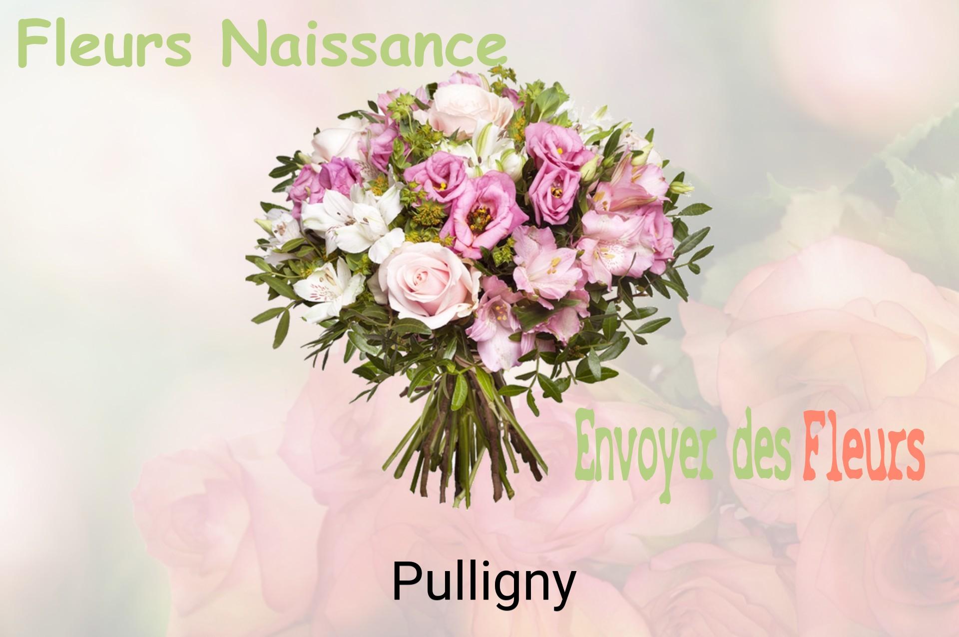 Bouquet de fleurs de naissance livré à Pulligny